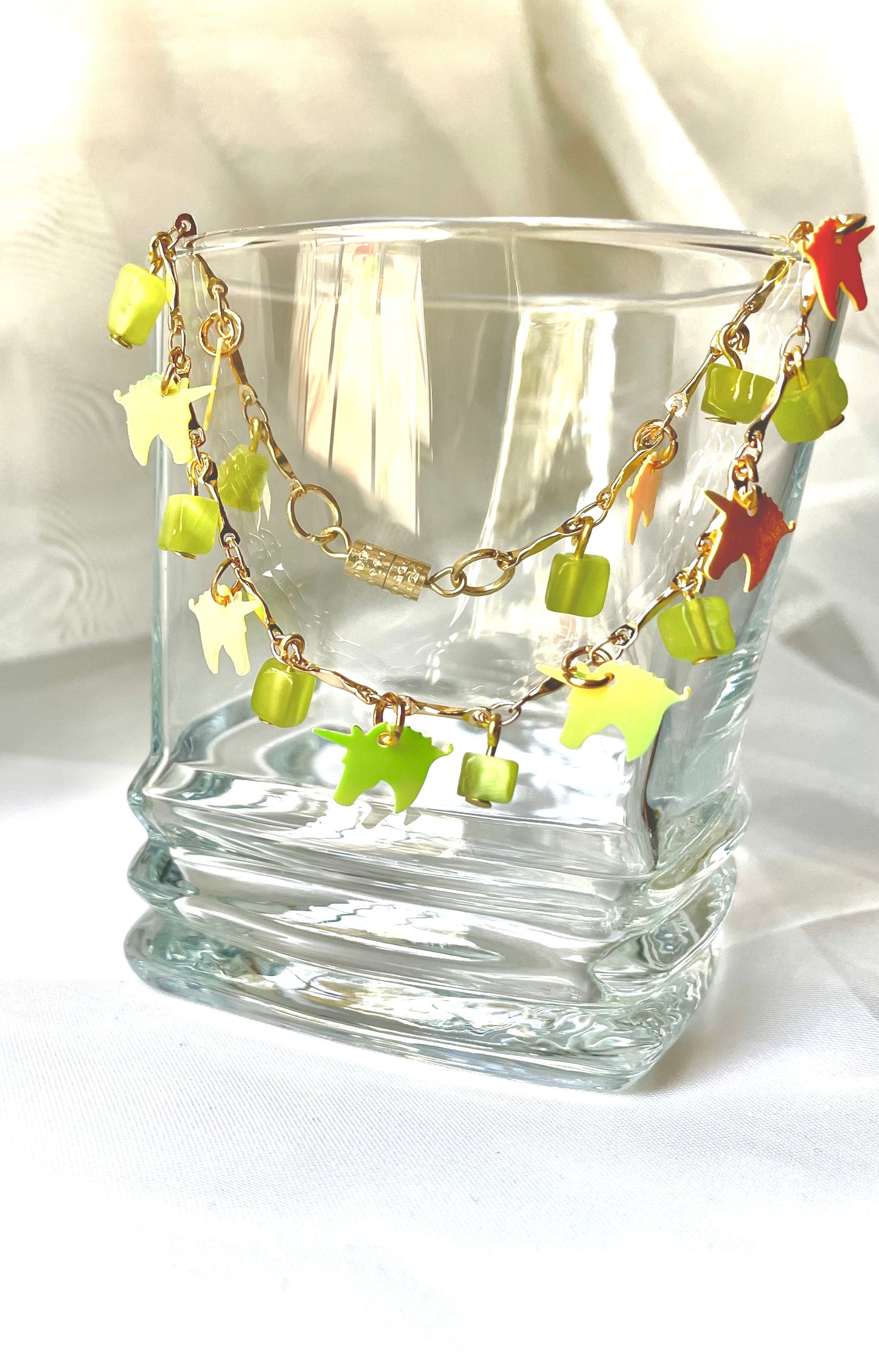 Holographic Unicorn Bracelet Green