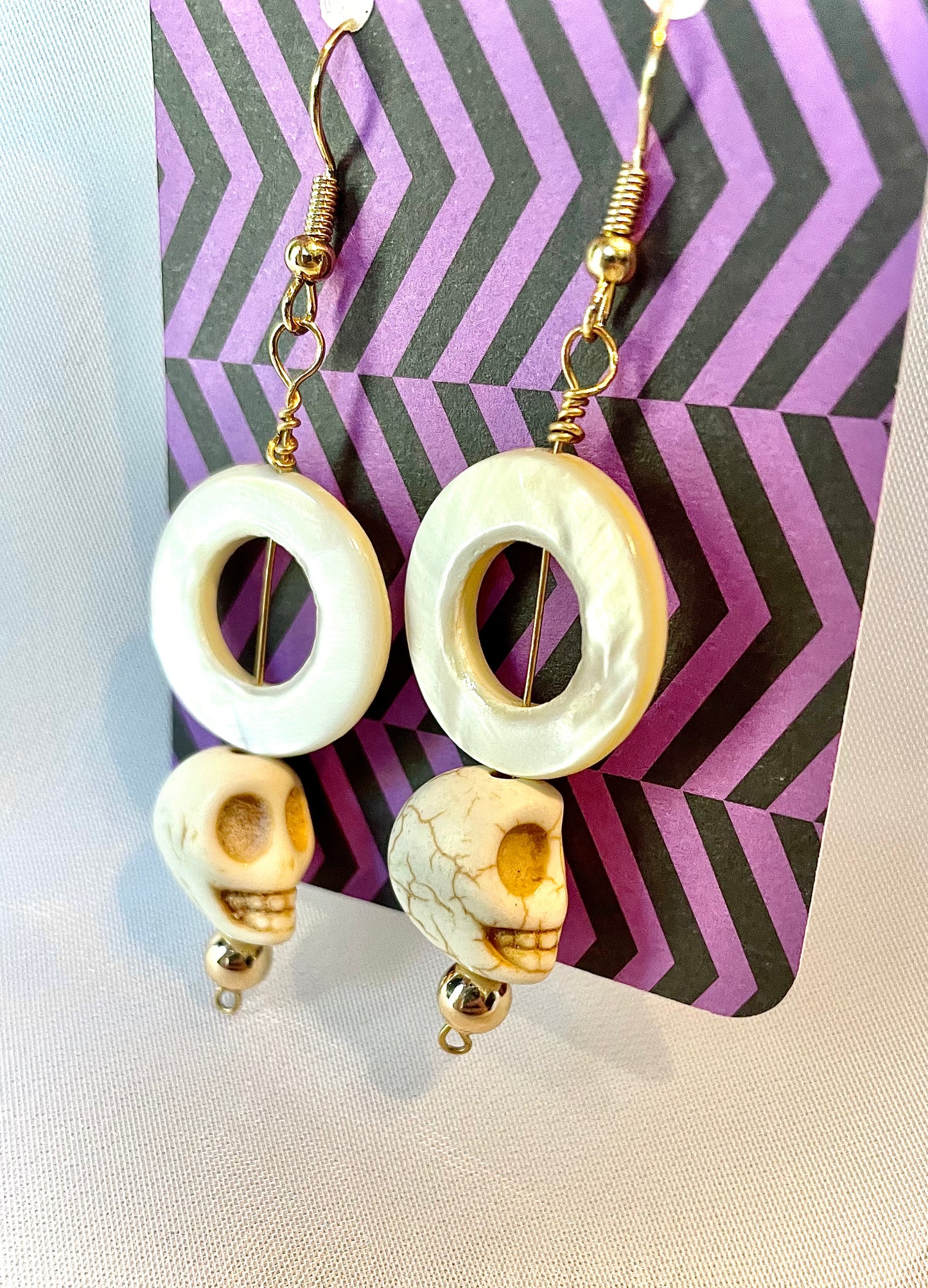 Shelly Skull Dangles
