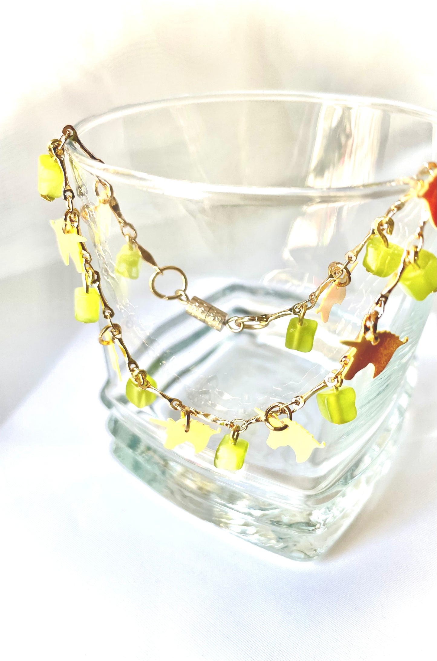 Holographic Unicorn Bracelet Green