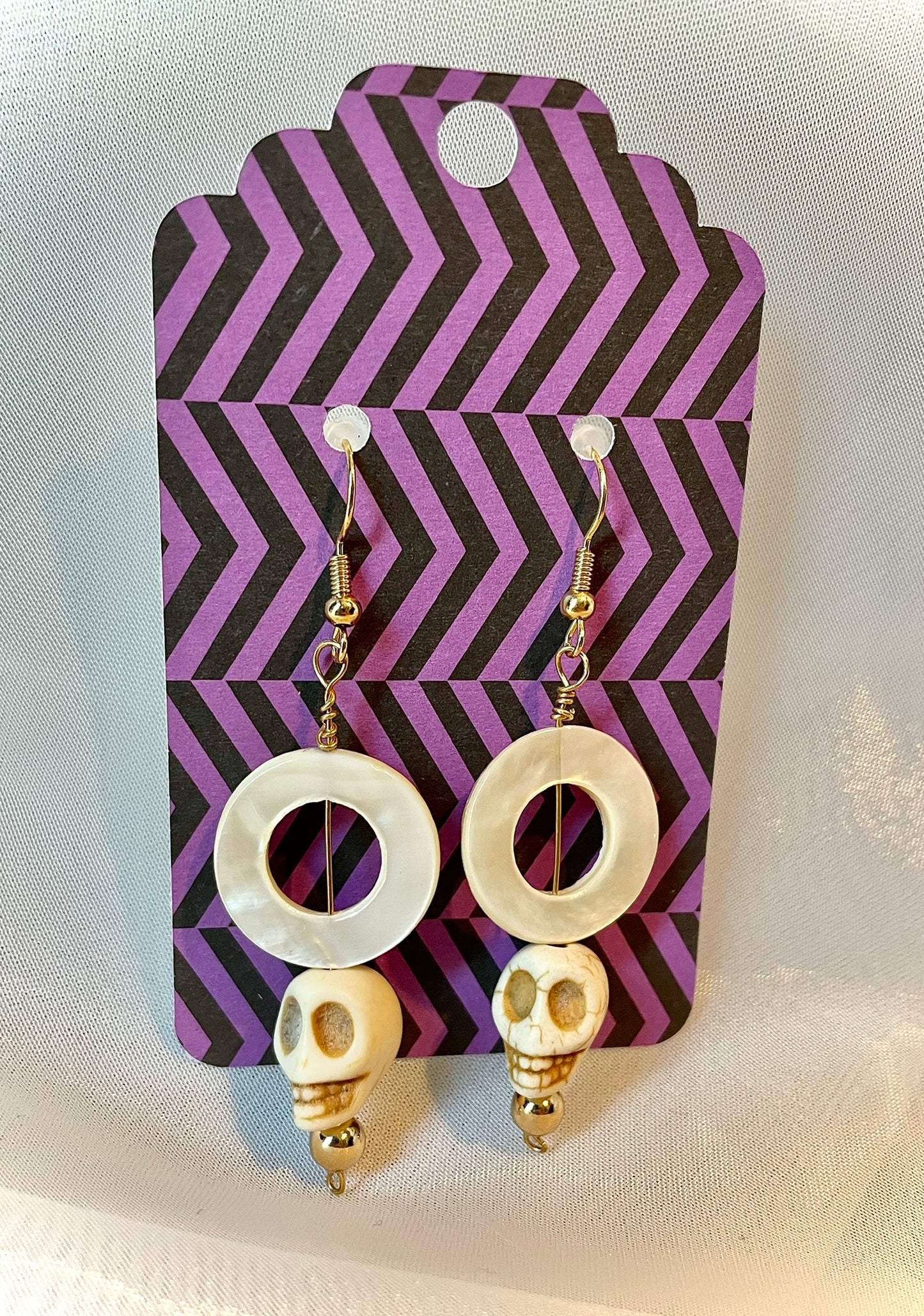 Shelly Skull Dangles